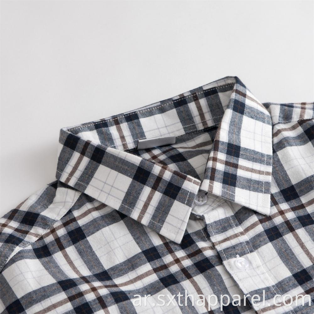 100% Cotton Check Men's Shirts